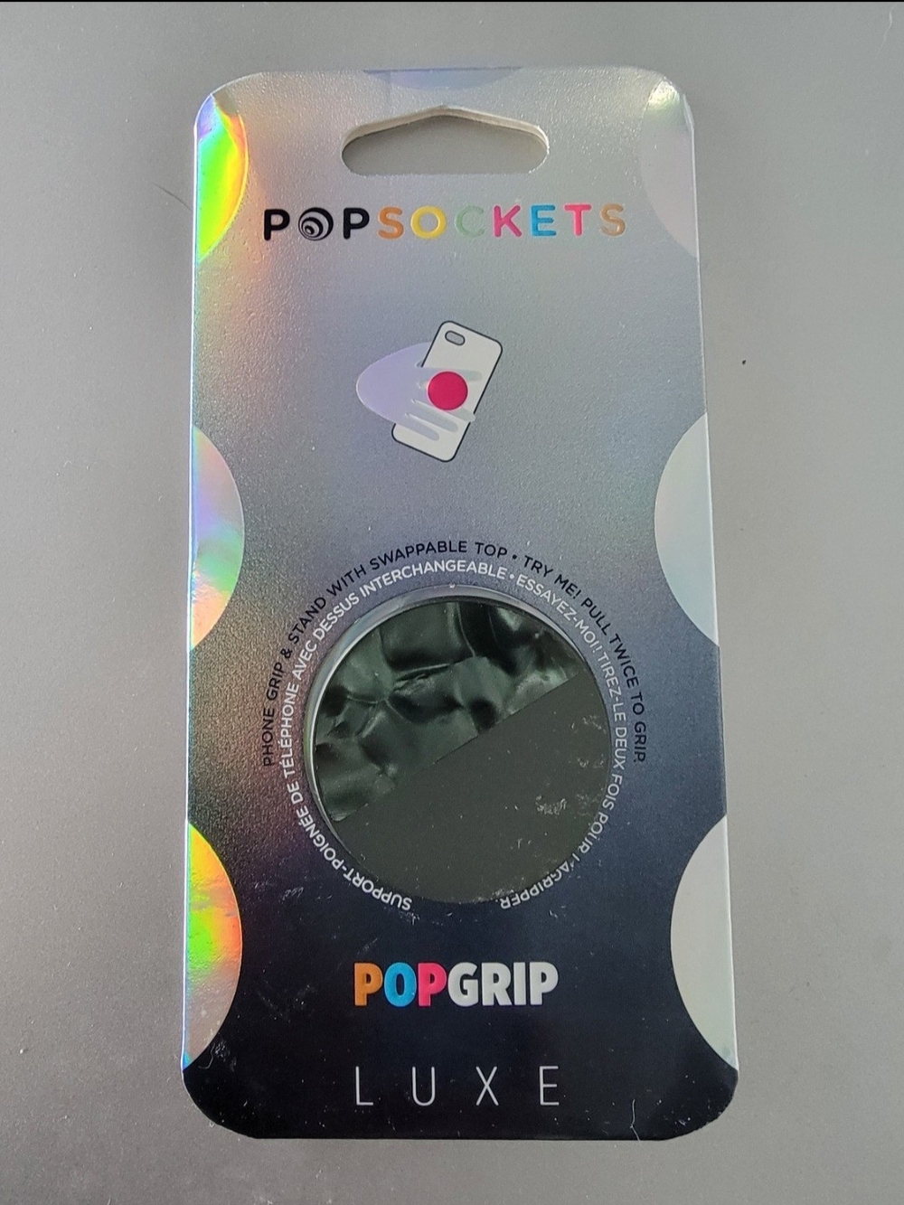 PopSocket PopGrip Luxe Phone Grip - Acetate Green